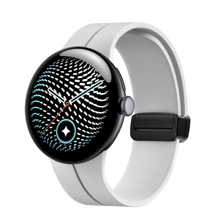 Folding Magnetic Clasp Silicone Watch Band