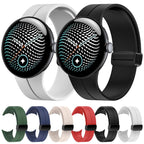 Folding Magnetic Clasp Silicone Watch Band