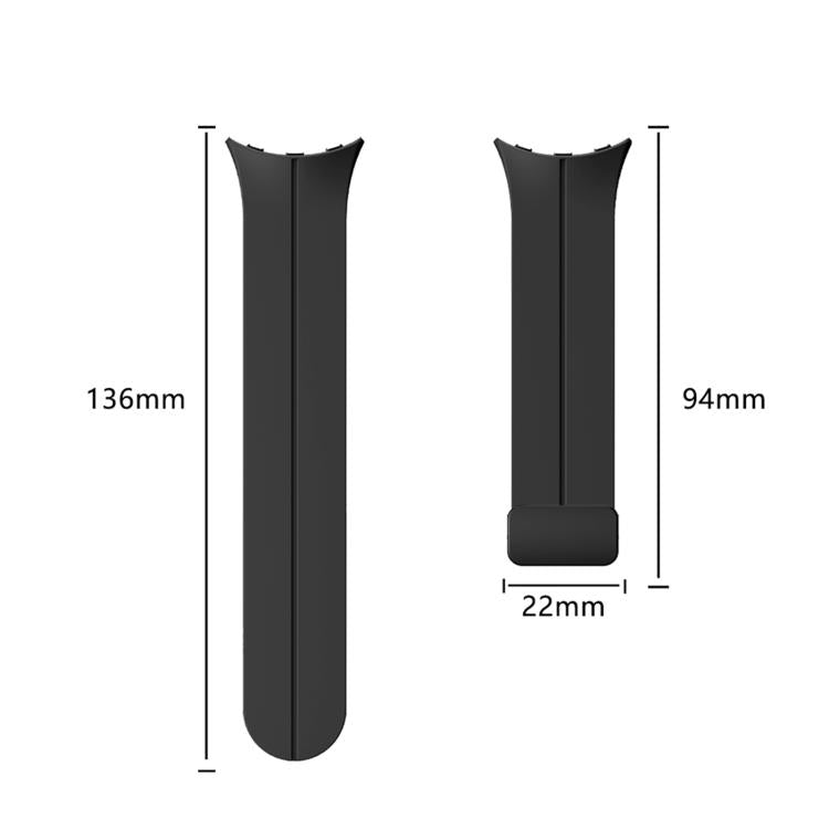 Folding Magnetic Clasp Silicone Watch Band