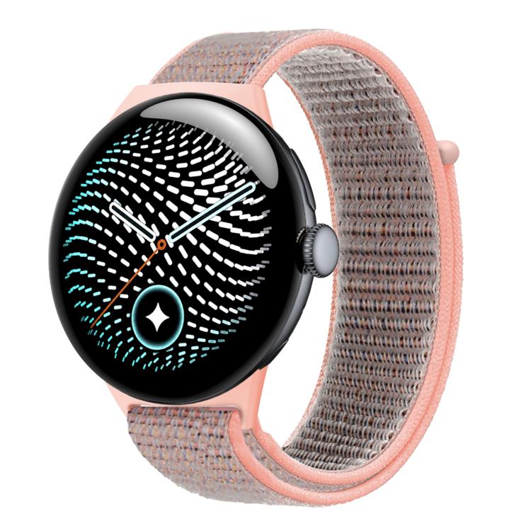Nylon Woven Hook and Loop Fastener Watch Band — Indigo Blue
