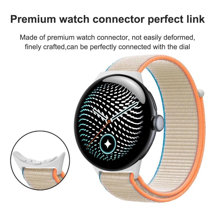 Nylon Woven Hook and Loop Fastener Watch Band