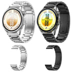 Three-Beads Press Folding Clasp Stainless Steel Watch Band