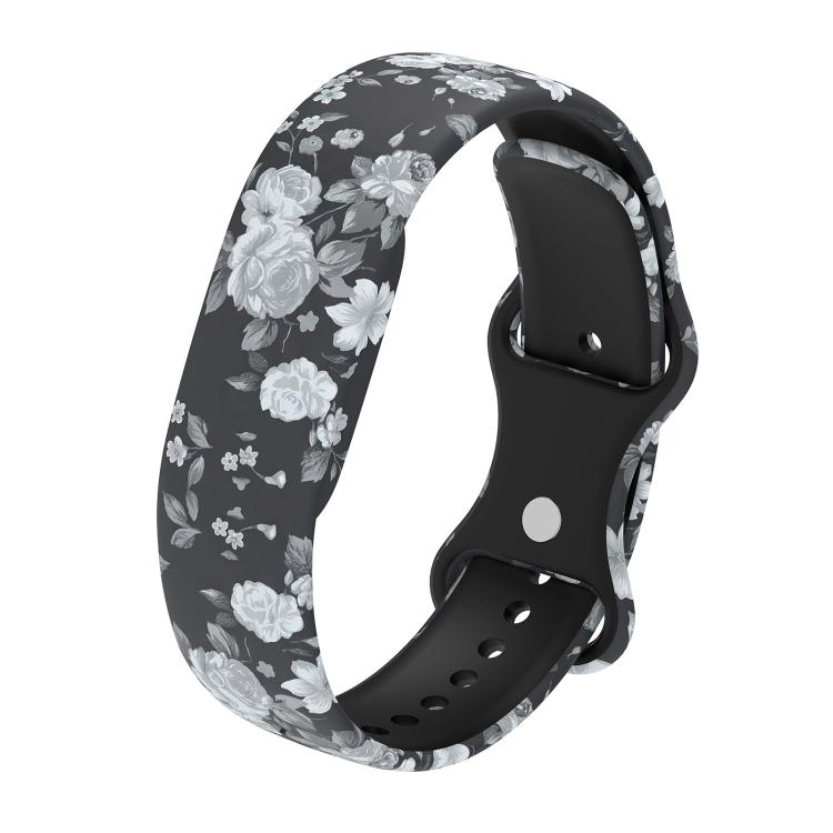 Butterfly Buckle Printed Silicone Watch Band