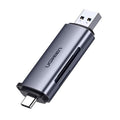 UGREEN CM185 Type-C & USB 3.0 SD TF Dual Slot Card Reader