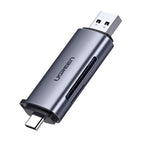 UGREEN CM185 Type-C & USB 3.0 SD TF Dual Slot Card Reader