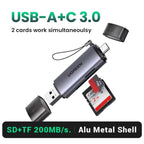 UGREEN CM185 Type-C & USB 3.0 SD TF Dual Slot Card Reader