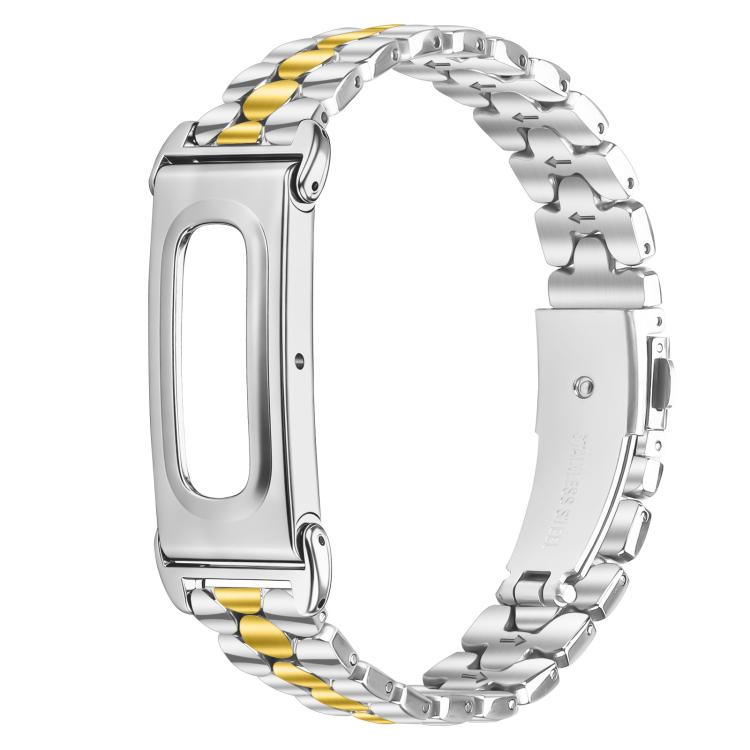 Metal Case Integrated Pearl Pattern Stainless Steel Watch Band