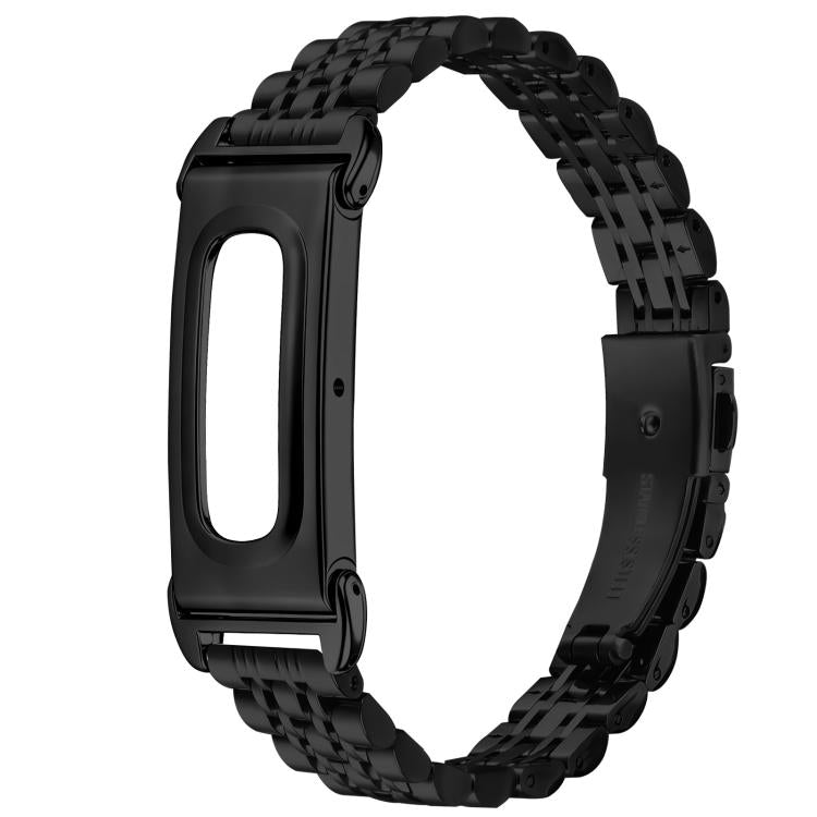 Metal Case Integrated Slim Seven Beads Stainless Steel Watch Band