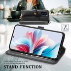 Retro Solid Color Buckle Leather Phone Case