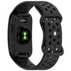 Butterfly Buckle Breathable Perforated Silicone Watch Band