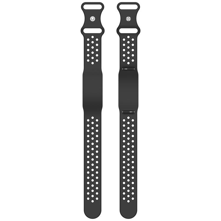 Butterfly Buckle Breathable Perforated Silicone Watch Band