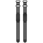 Butterfly Buckle Breathable Perforated Silicone Watch Band