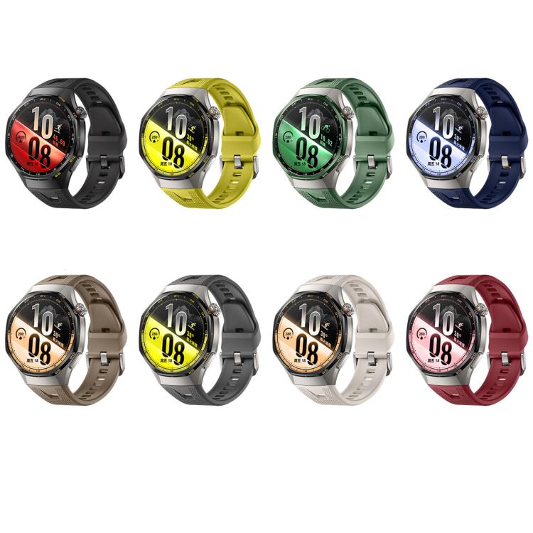 Press Button Honeycomb Pattern Silicone Watch Band