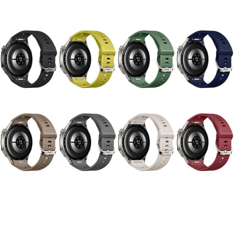 Press Button Honeycomb Pattern Silicone Watch Band