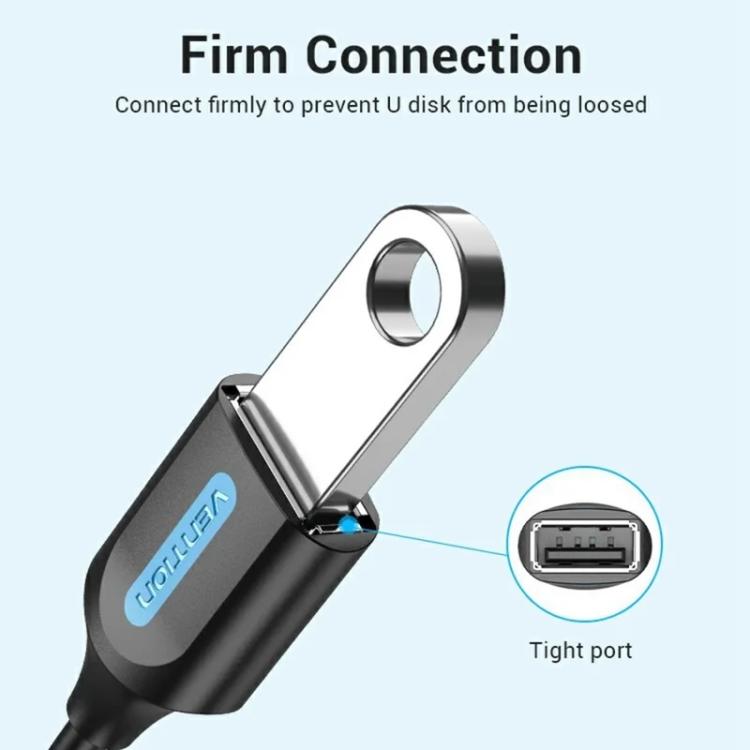 VENTION CCS Series 0.15m USB 2.0 Type-C Male to USB-A Female 480Mbps Transfer OTG Data Cable — view 12