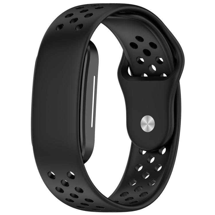 Reverse Buckle Breathable Perforated Silicone Watch Band
