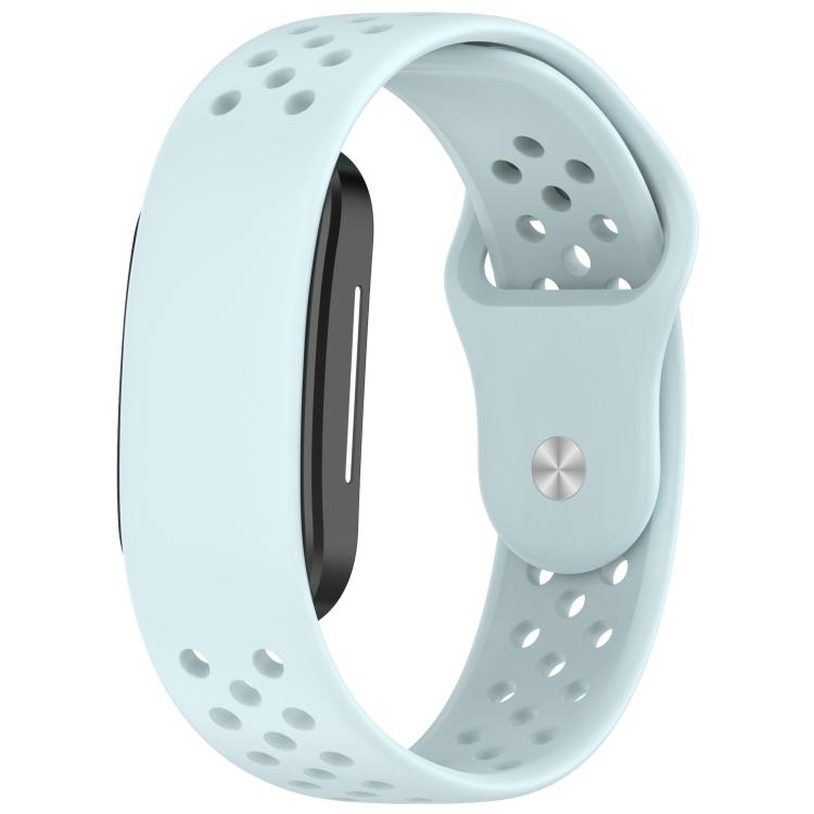 Reverse Buckle Breathable Perforated Silicone Watch Band — Vibrant Orange