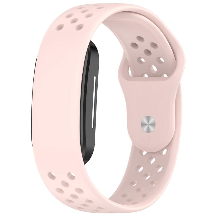 Reverse Buckle Breathable Perforated Silicone Watch Band — Midnight Blue