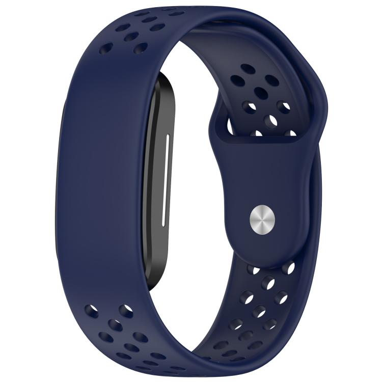 Reverse Buckle Breathable Perforated Silicone Watch Band — Starlight