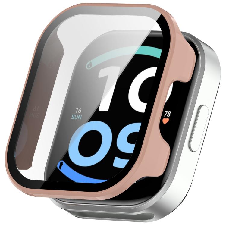 Tempered Film Integrated PC Watch Protective Case — Matte Black