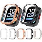 Diamond Half Coverage Hollow PC Watch Protective Case