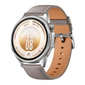 Press Button Pin Buckle Flat-End Genuine Leather Watch Band