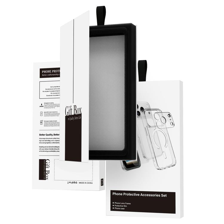 3 in 1 Set Magnetic Phone Case with Screen Film + Lens Protector