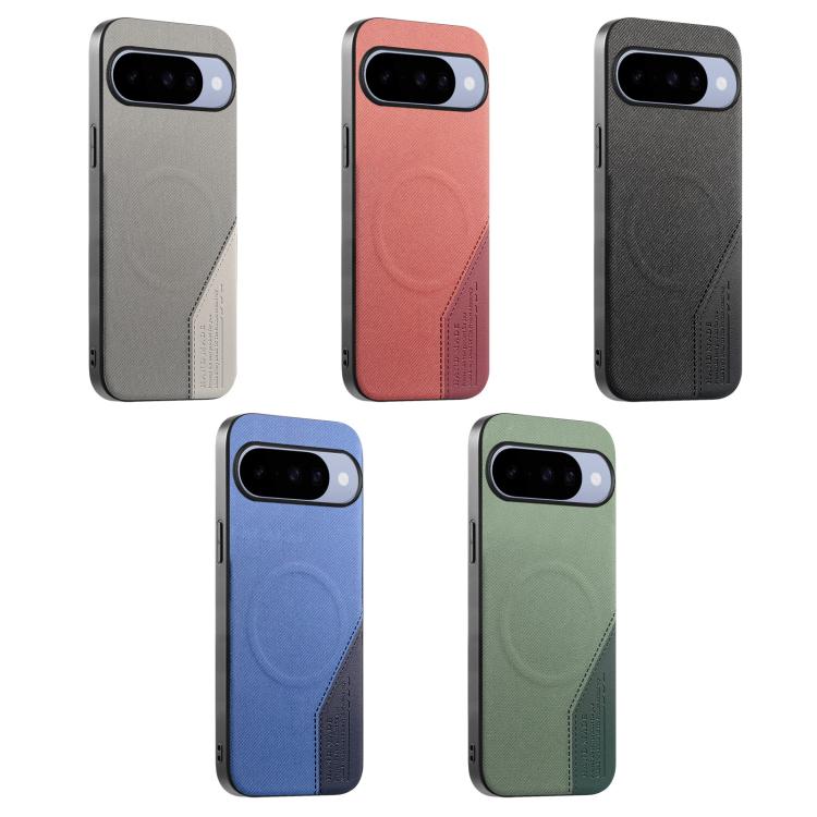 Splicing Fabric Magnetic PU Back Cover Phone Case — view 35