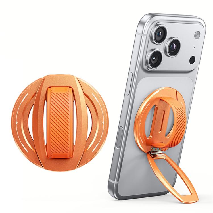 Z27 360 Degree Rotating Folding Magnetic Silicone Ring Aluminum Alloy Phone Holder