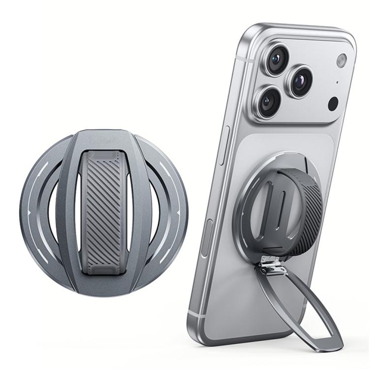Z27 360 Degree Rotating Folding Magnetic Silicone Ring Aluminum Alloy Phone Holder