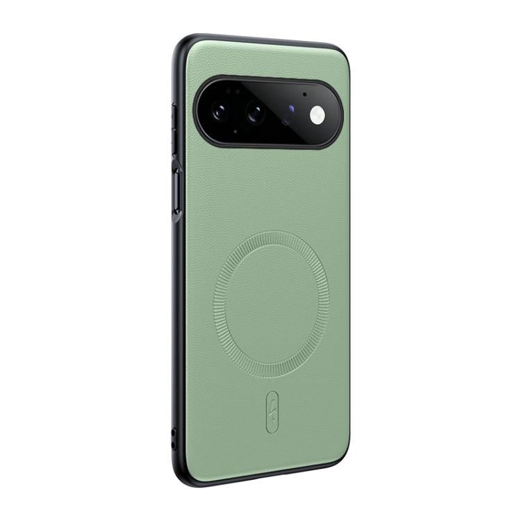 Plain Leather MagSafe Shockproof Phone Case