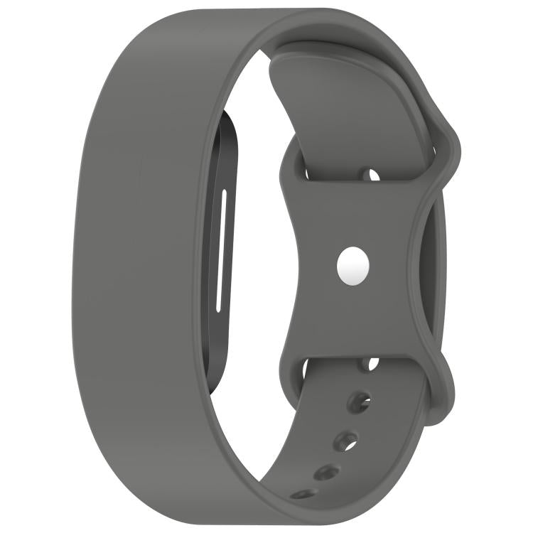 Butterfly Buckle Solid Color Silicone Watch Band — Dark Blue