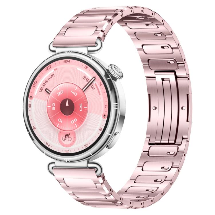 Quick Release Spring Bar Design I-Shaped Folding Clasp Titanium Metal Watch Band — 18mm