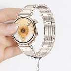 Quick Release Spring Bar Design I-Shaped Folding Clasp Titanium Metal Watch Band