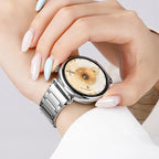 Quick Release Spring Bar Design I-Shaped Folding Clasp Titanium Metal Watch Band
