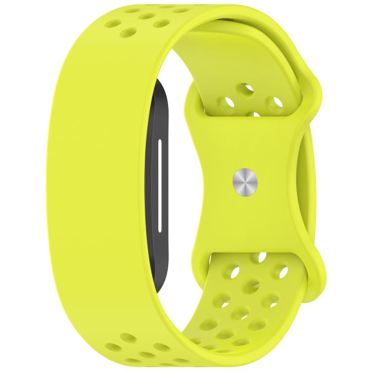 Butterfly Buckle Breathable Perforated Silicone Watch Band — view 13