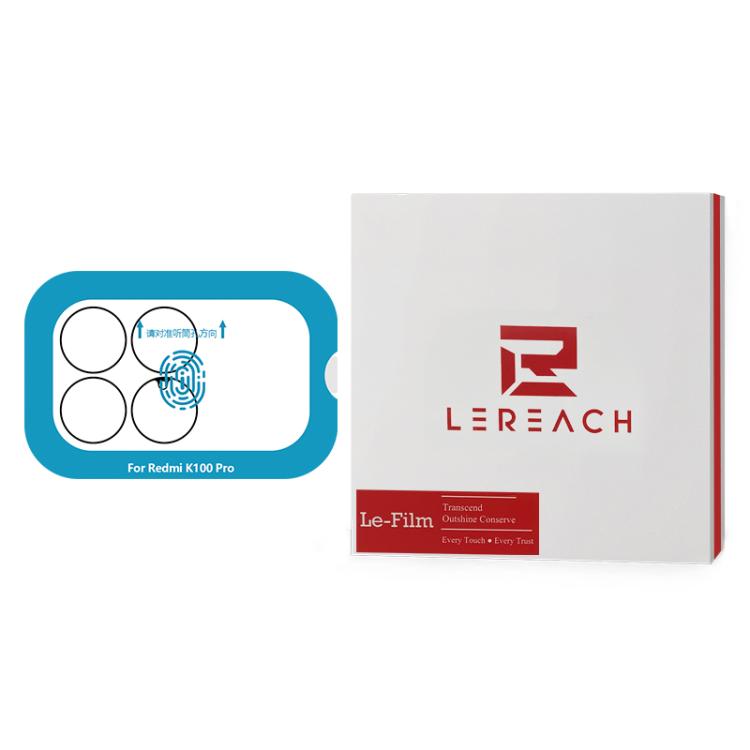 LeReach TF Series Snap Version HD Wear-Resistant Camera Lens Glass Film — Clear with Black Frame