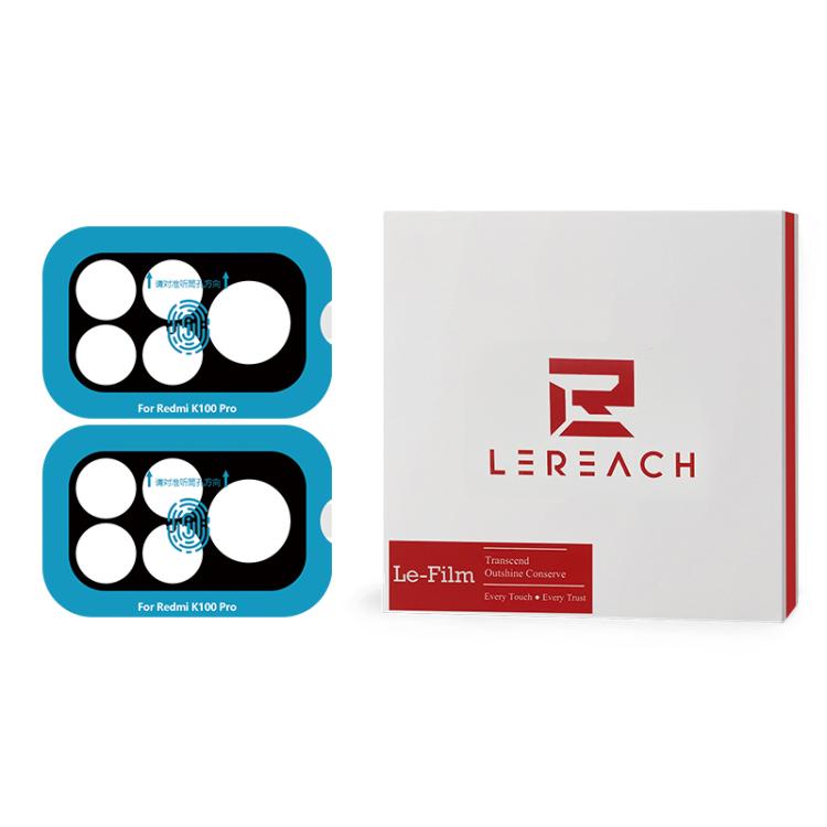 2pcs/Set LeReach TF Series Snap Version HD Wear-Resistant Camera Lens Glass Film — Black