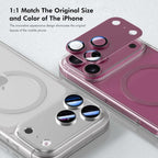 ENKAY Anti-reflection Camera Lens Frosted Armor Aluminium Alloy Tempered Glass Film