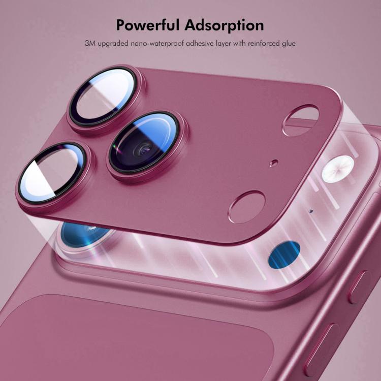 ENKAY Anti-reflection Camera Lens Frosted Armor Aluminium Alloy Tempered Glass Film