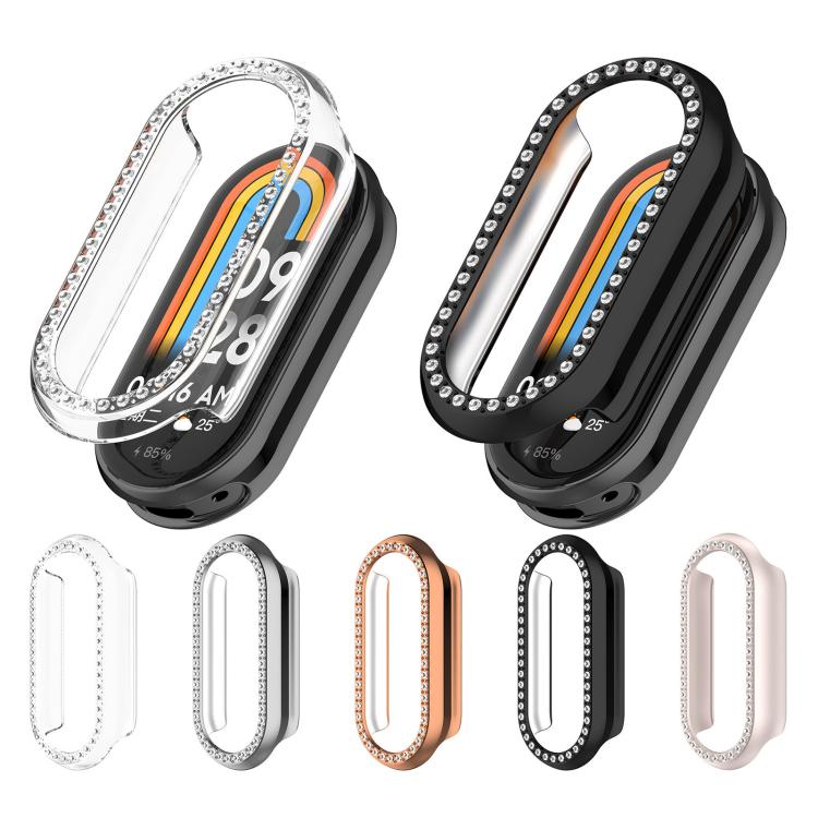 Single Row Diamond Half Coverage Hollow PC Watch Case