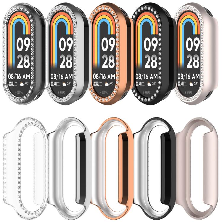 Single Row Diamond Half Coverage Hollow PC Watch Case