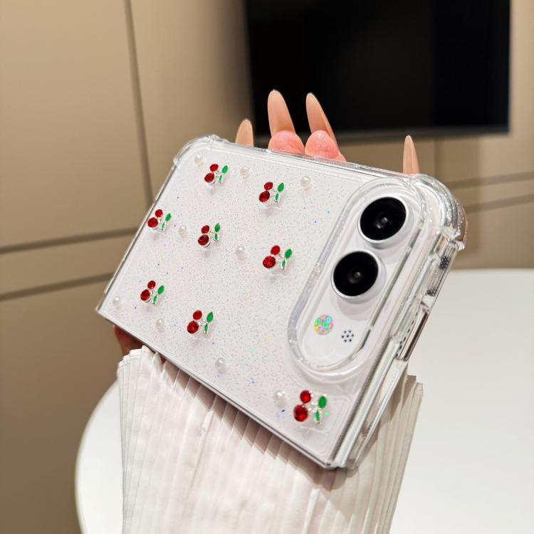 Epoxy Resin 3D Mini Cherry TPU Phone Case