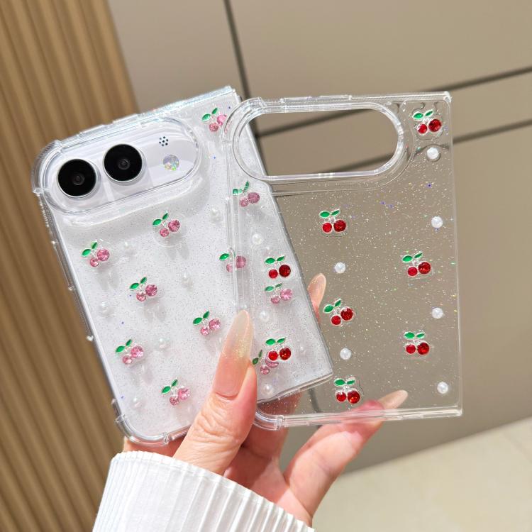 Epoxy Resin 3D Mini Cherry TPU Phone Case