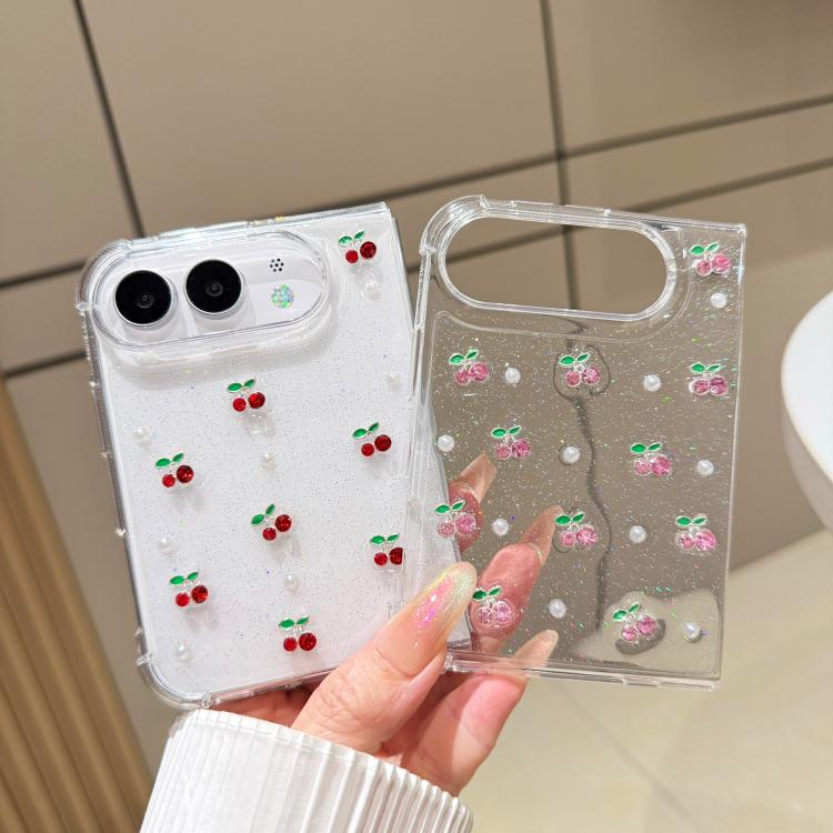 Epoxy Resin 3D Mini Cherry TPU Phone Case