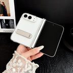 Clear Fold Bar Holder Hinge Shockproof Phone Case