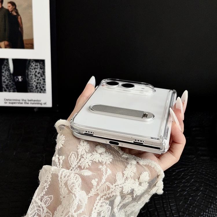 Clear Fold Bar Holder Hinge Shockproof Phone Case