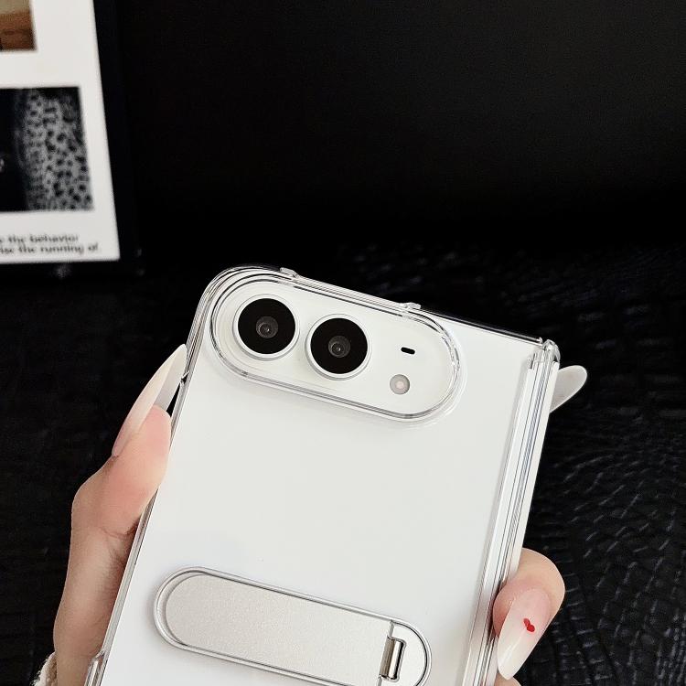 Clear Fold Bar Holder Hinge Shockproof Phone Case
