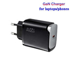 PD48 GaN 120W USB-C Fully Compatible Protocol Charger for Laptops, EU Plug — EU Plug