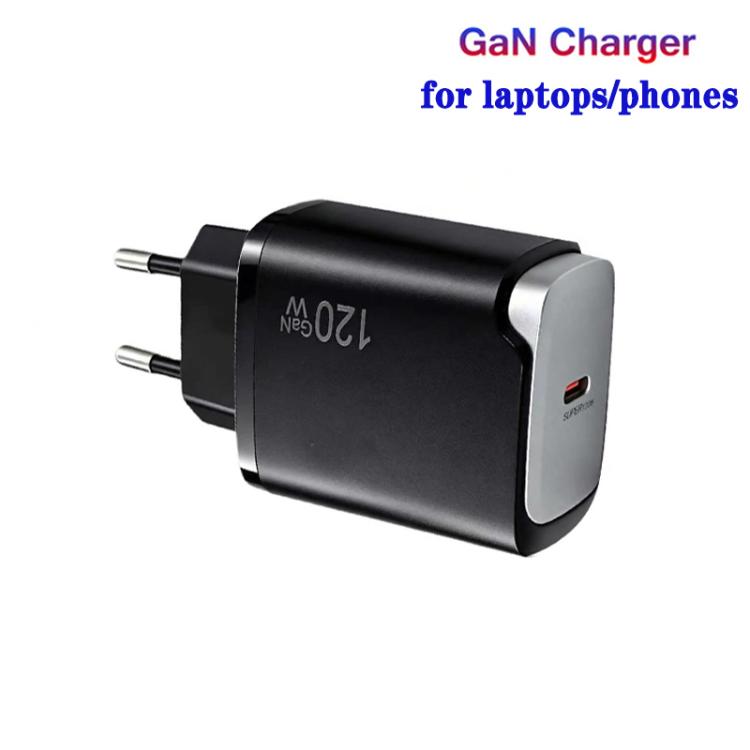 PD48 GaN 120W USB-C Fully Compatible Protocol Charger for Laptops, EU Plug — EU Plug